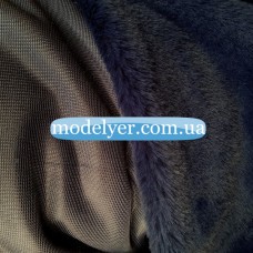 Ткань Мех исскуственный кролик (синий)